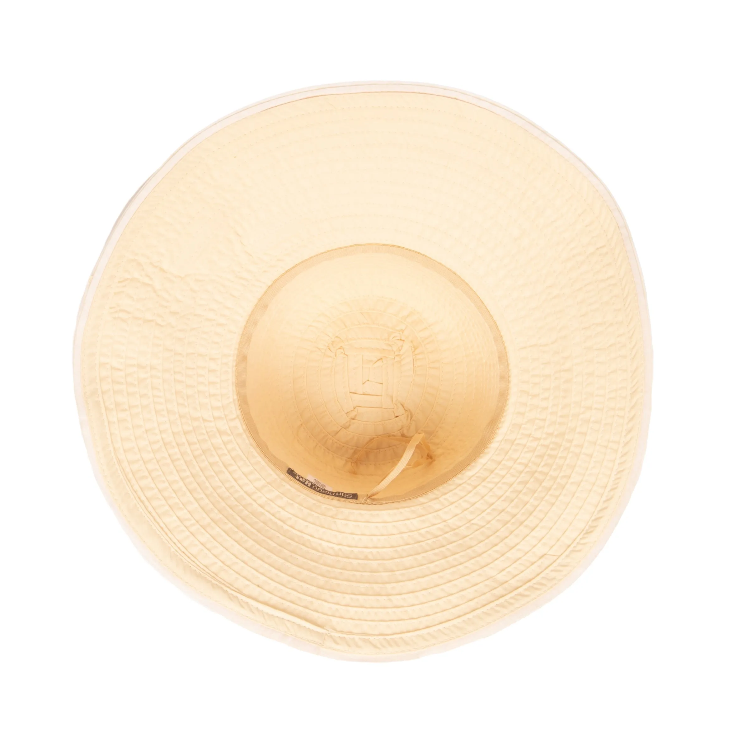 Women's Raw Edge Ribbon Sun Hat