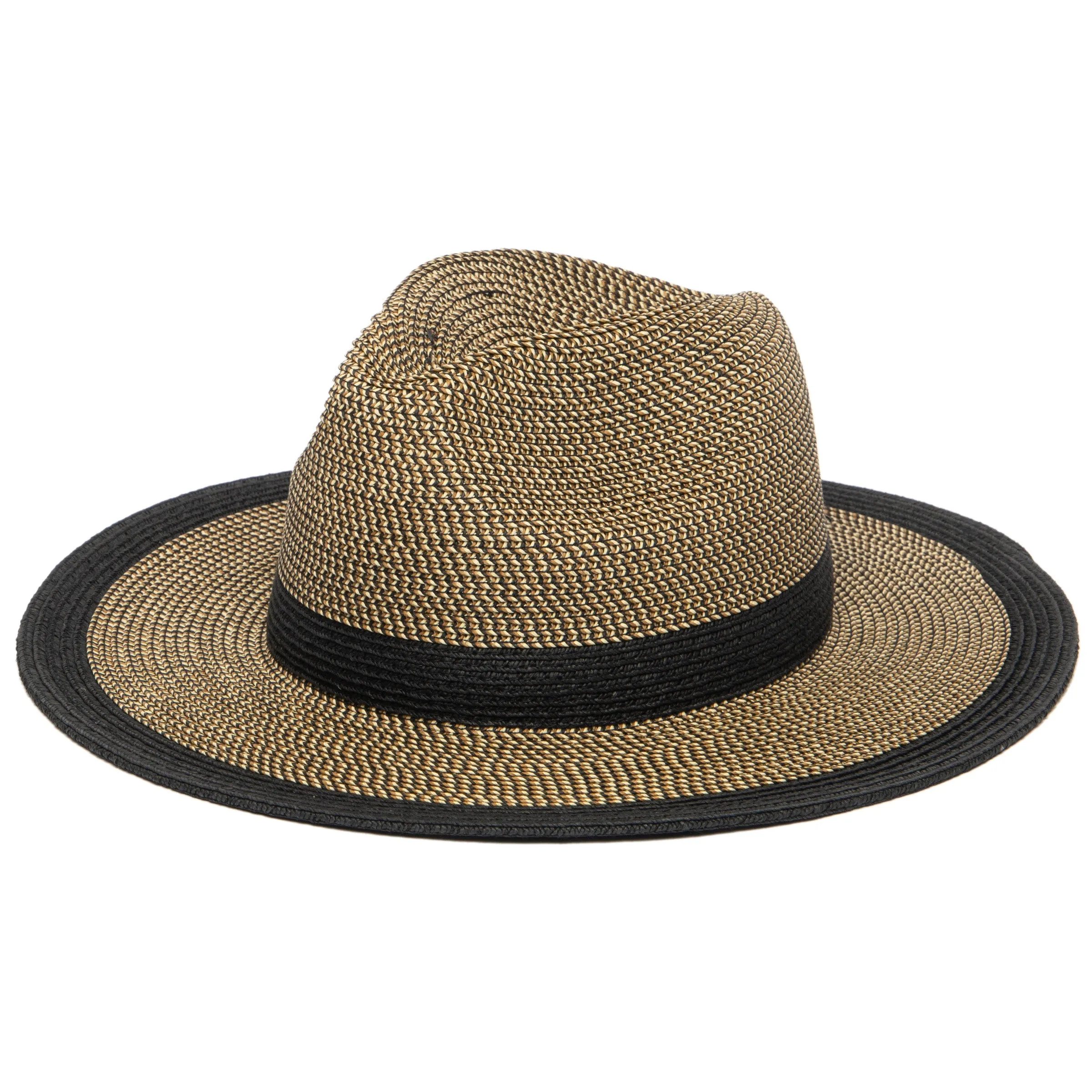 Women's Water Repellent Striped Fedora