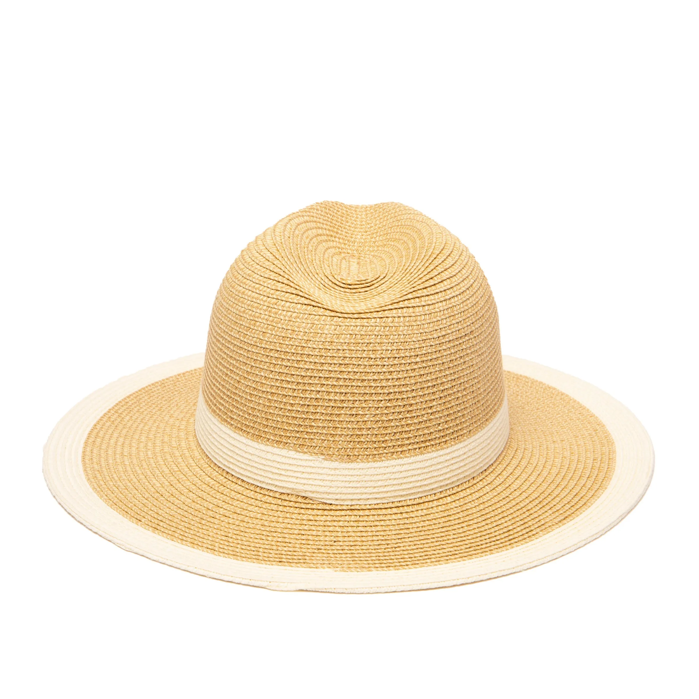 Women's Water Repellent Striped Fedora