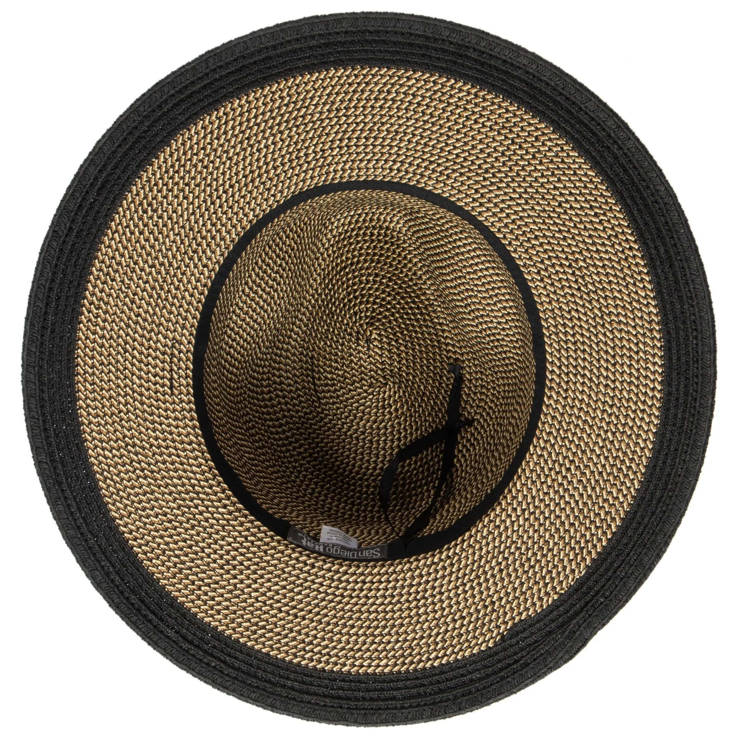 Women's Water Repellent Striped Fedora