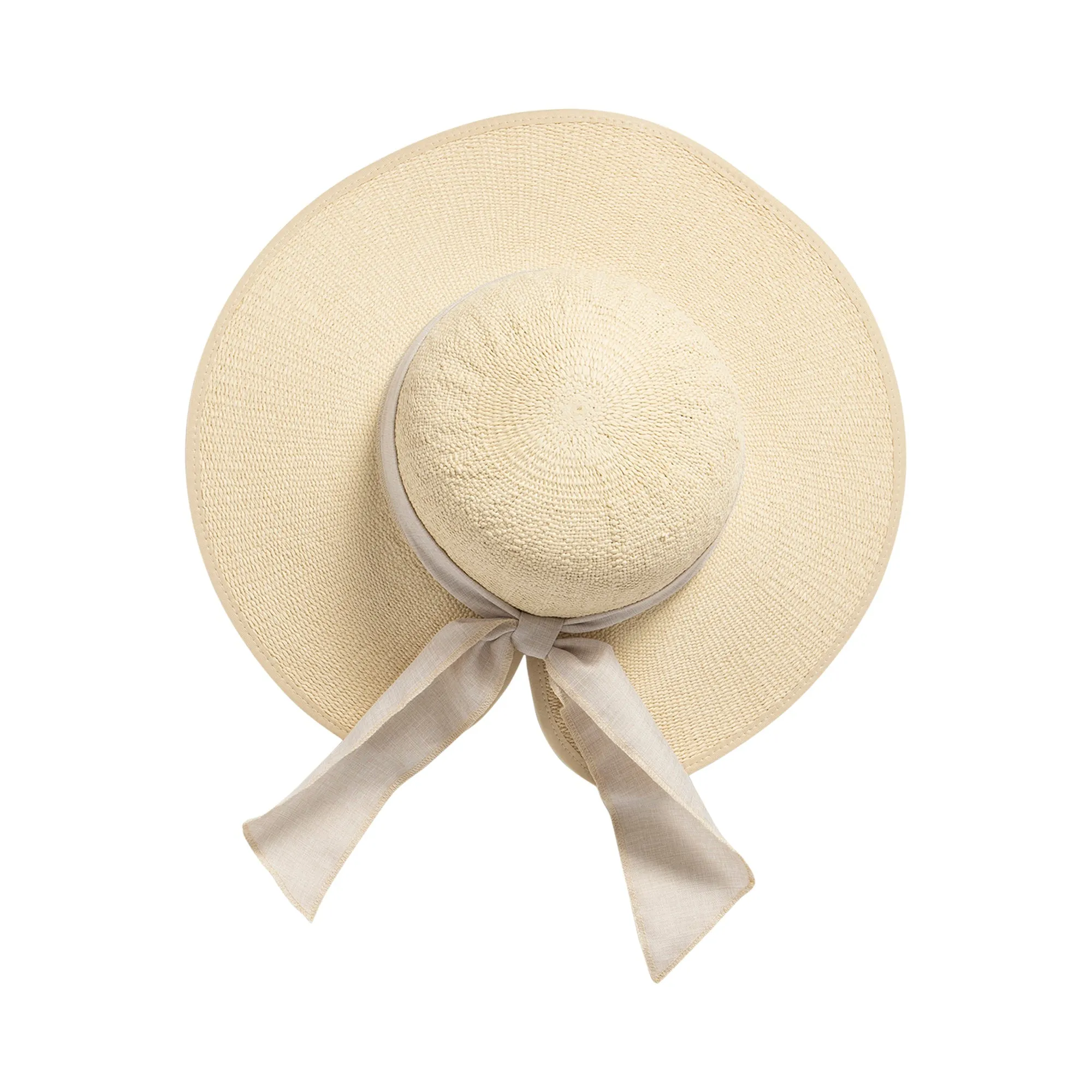 Women's Woven Paper Face Saver w/ Scarf Tie