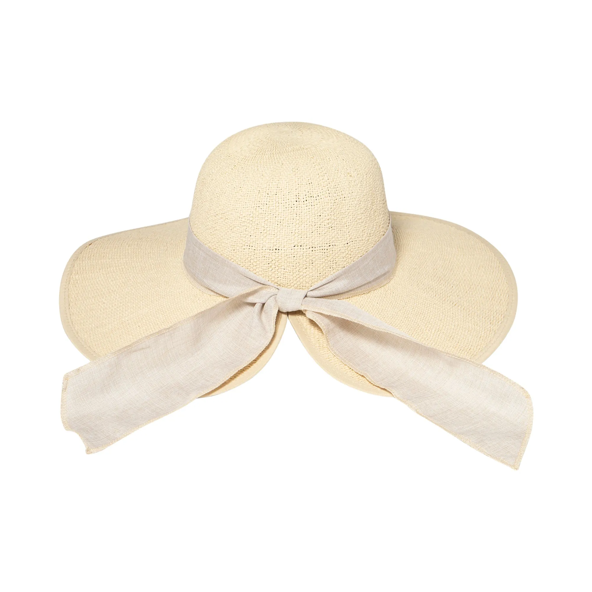 Women's Woven Paper Face Saver w/ Scarf Tie