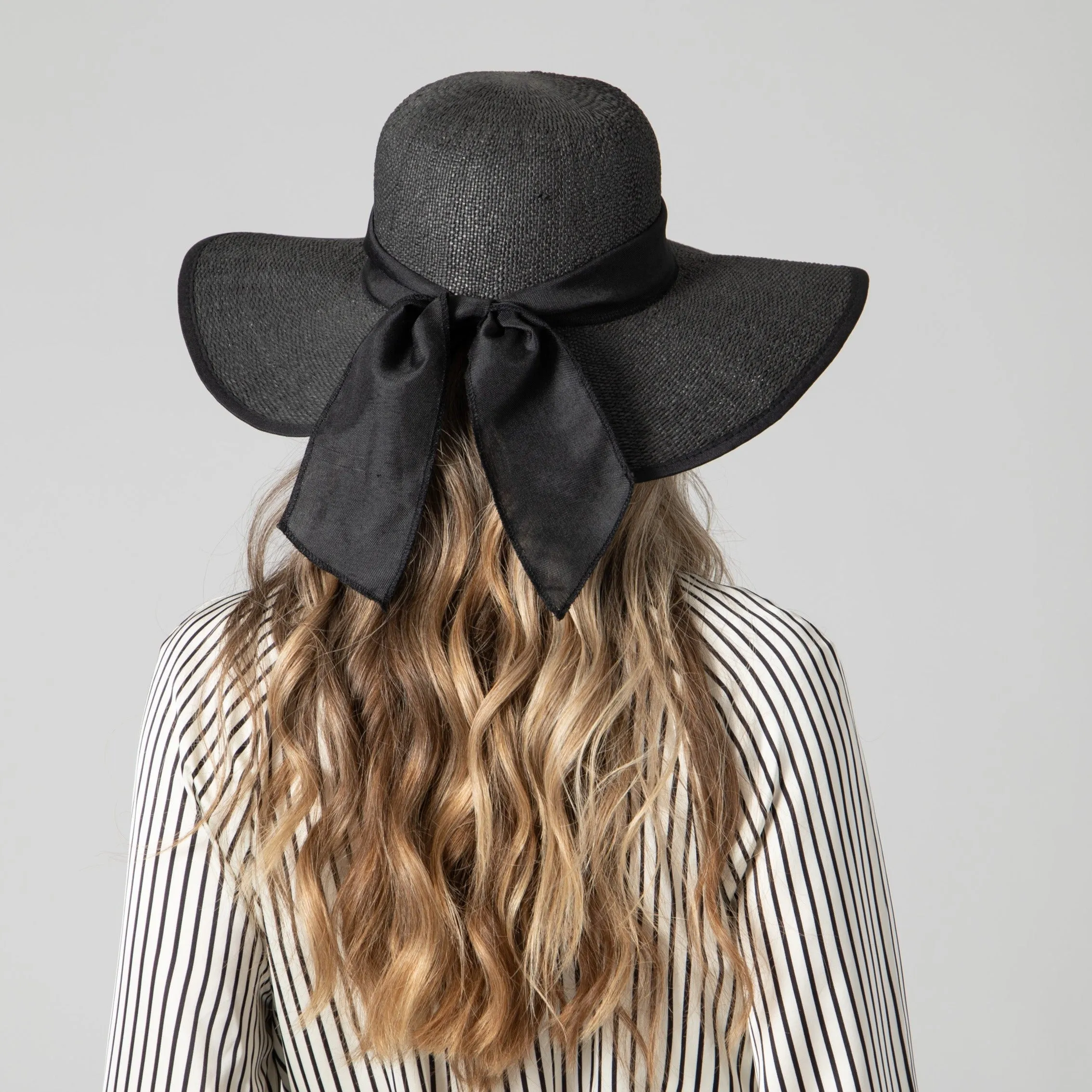 Women's Woven Paper Face Saver w/ Scarf Tie