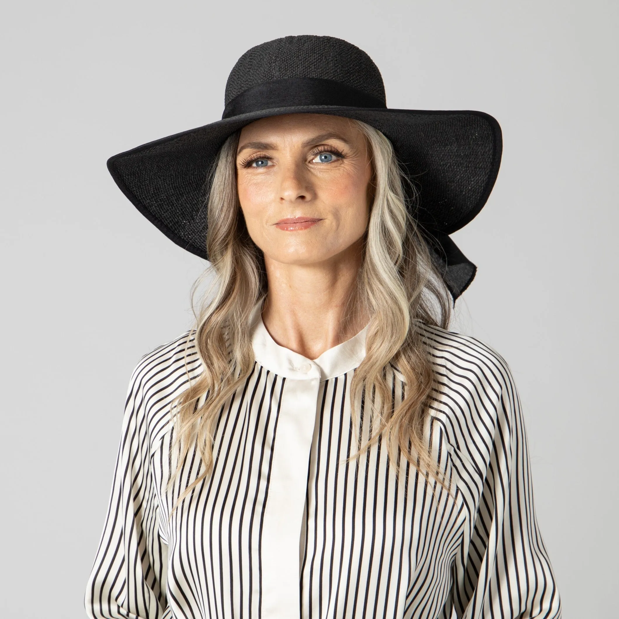 Women's Woven Paper Face Saver w/ Scarf Tie