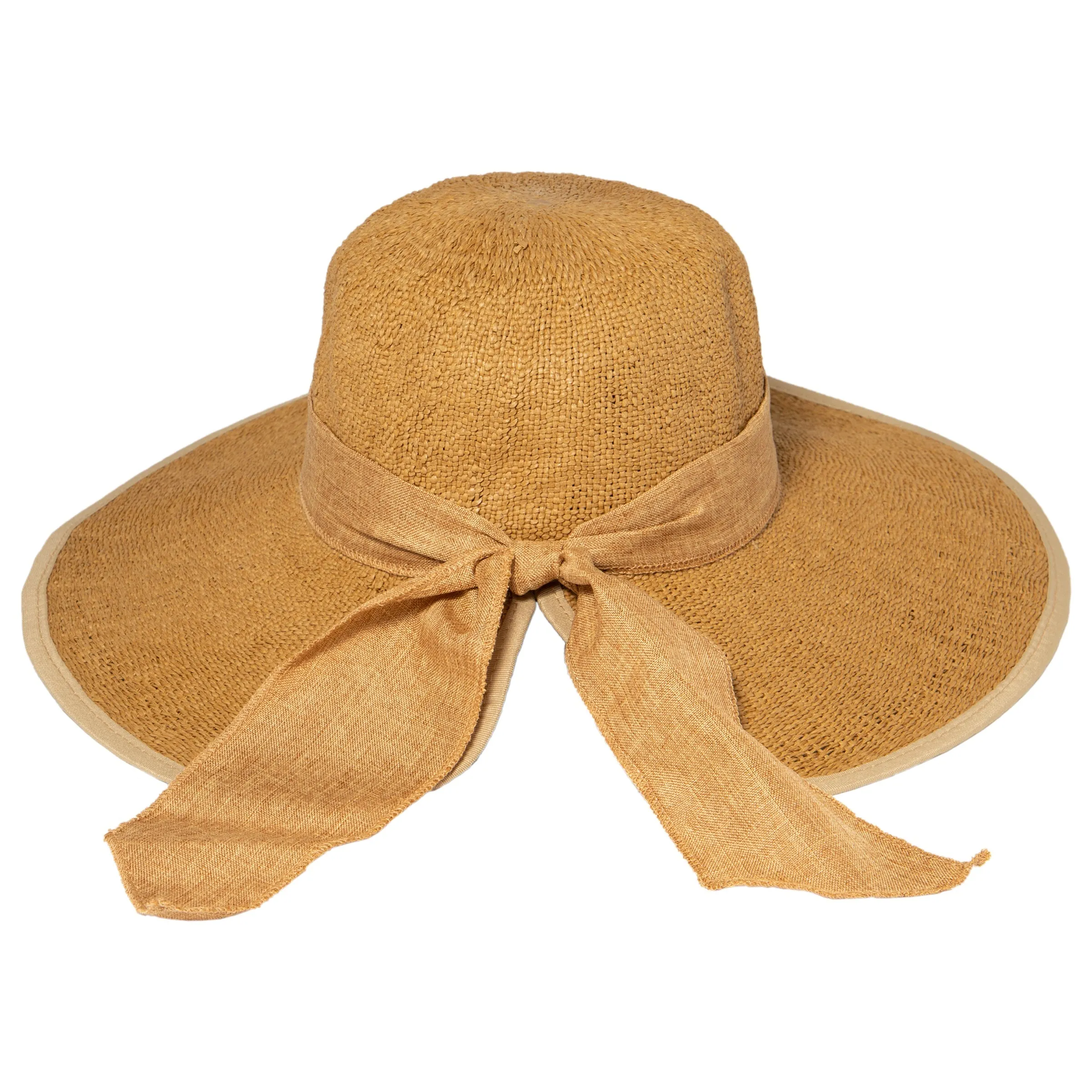 Women's Woven Paper Face Saver w/ Scarf Tie