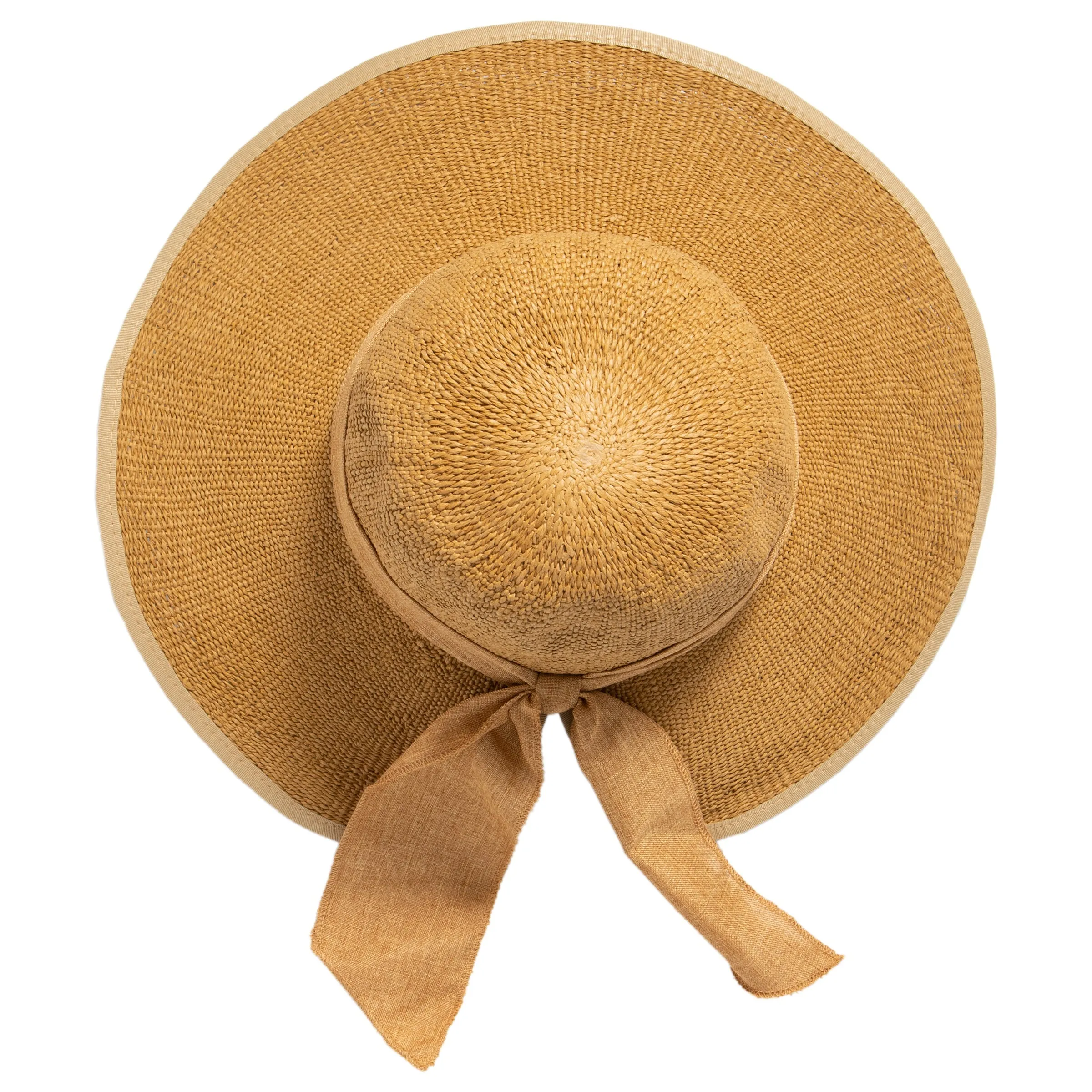 Women's Woven Paper Face Saver w/ Scarf Tie